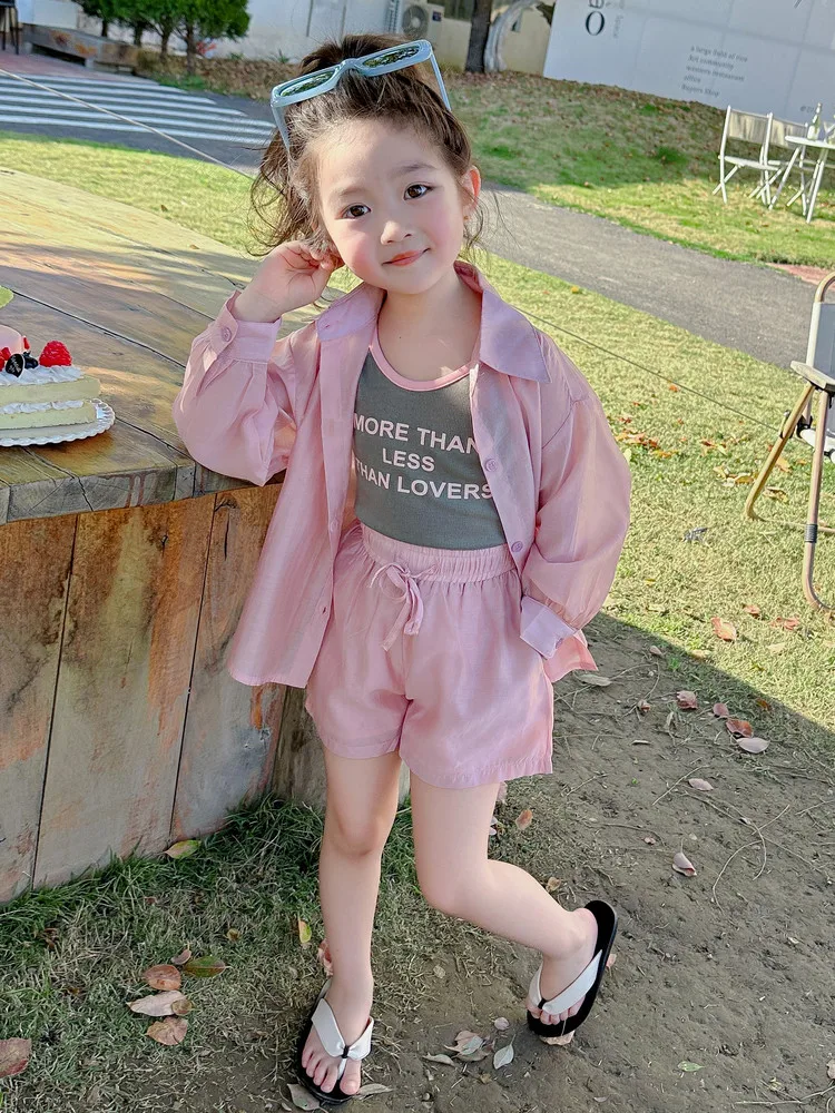 CXJM-Girls' Sun Protection Clothing Set Lightweight Breathable Summer New Children's Sun Protection Suit Three-Piece Set Baby Gi
CXJM-Girls' Sun Protection Clothing Set Lightweight Breathable Summer New Children's Sun Protection Suit Three-Piece Set Baby Gi