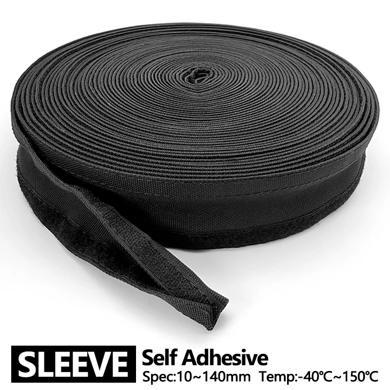 1-10M Velcros Self Adhesive Cable Sleeve 10-140mm Insulation Nylon Braided Textile Sheath Automobile Wire Harness Protector
1-10M Velcros Self Adhesive Cable Sleeve 10-140mm Insulation Nylon Braided Textile Sheath Automobile Wire Harness Protector
