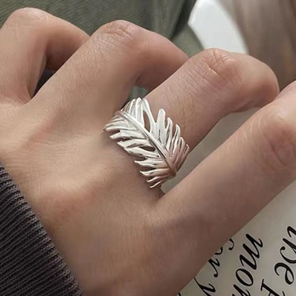 Кольца из стерлингового серебра 925 пробы для женщин, простые винтажные регулируемые кольца ручной работы с листьями на палец, модный ремешок, женский подарок-бижутерия
Кольца из стерлингового серебра 925 пробы для женщин, простые винтажные регулируемые кольца ручной работы с листьями на палец, модный ремешок, женский подарок-бижутерия