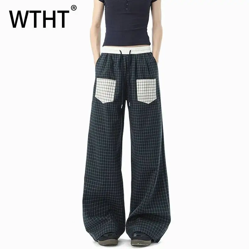 WTHT Fashion Men's Plaid Patchwork Wear Inside Out Loose Pant Trendy High-waisted Contrast Color Trouser Male 2026 Summer 2A3232
WTHT Fashion Men's Plaid Patchwork Wear Inside Out Loose Pant Trendy High-waisted Contrast Color Trouser Male 2026 Summer 2A3232