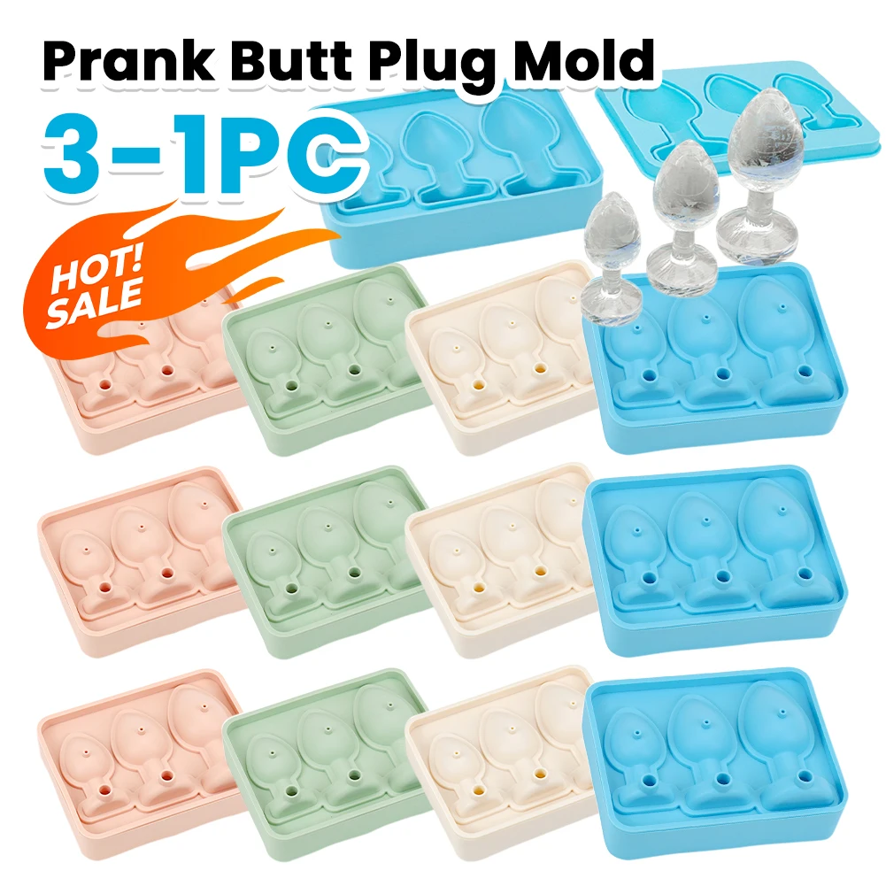 Silicone Prank Butt Plug Shaped Mold Reusable Prank Ice Cube Mold Tray Fun Shape Ice Cube Molds for DIY Cake Chocolate Candy
Silicone Prank Butt Plug Shaped Mold Reusable Prank Ice Cube Mold Tray Fun Shape Ice Cube Molds for DIY Cake Chocolate Candy