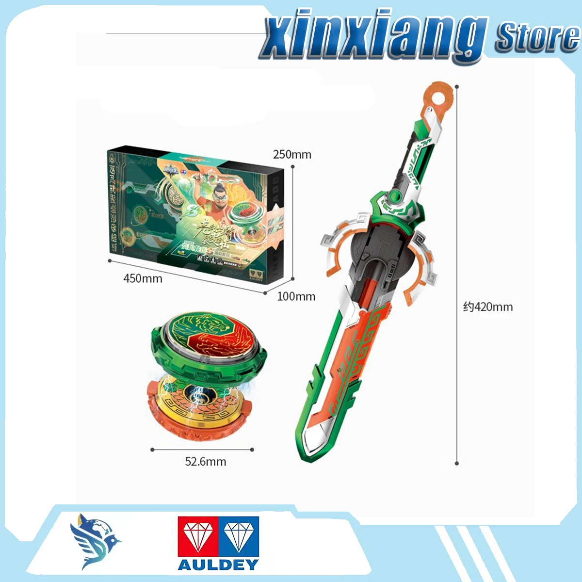 AULDEY Hurricane Soul Sword Spin Top Sword-Shaped Conch Shell Boy'S Competitive Toys Gifts Surprises Cartoon Trendy Toys
AULDEY Hurricane Soul Sword Spin Top Sword-Shaped Conch Shell Boy'S Competitive Toys Gifts Surprises Cartoon Trendy Toys