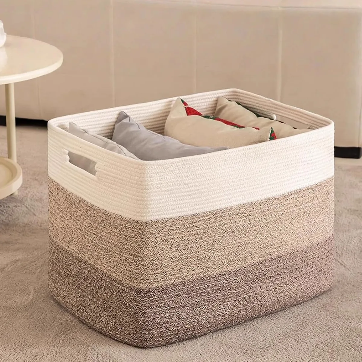 Large Capaci Cotton Rope Woven Storage Box for Clothes Toys Snas Organizer Basket Home Use Wardrobe Closet Arrangement
Large Capaci Cotton Rope Woven Storage Box for Clothes Toys Snas Organizer Basket Home Use Wardrobe Closet Arrangement