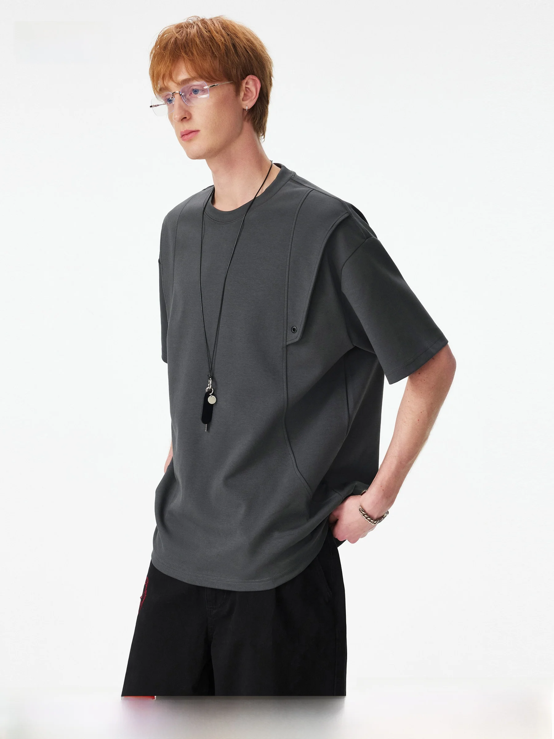 DPX Summer Heavyweight Short Sleeve T-Shirt Men's Loose Fit Air Cotton Half Sleeve Patchwork Casual round Neck Tee
DPX Summer Heavyweight Short Sleeve T-Shirt Men's Loose Fit Air Cotton Half Sleeve Patchwork Casual round Neck Tee
