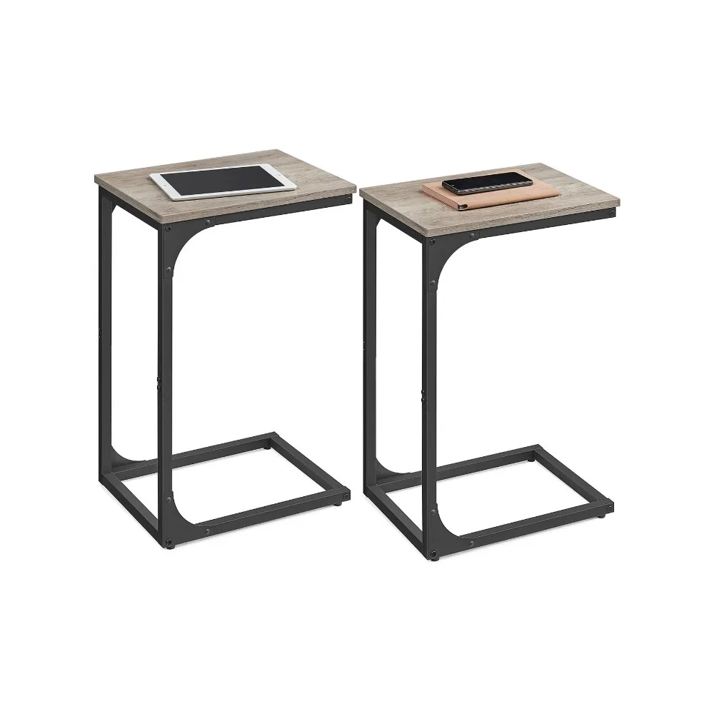 C-Shaped End Table Set Of 2, Small Side Table For Couch, Sofa Table With Metal Frame For Living Room, Bedroom, Bedside
C-Shaped End Table Set Of 2, Small Side Table For Couch, Sofa Table With Metal Frame For Living Room, Bedroom, Bedside