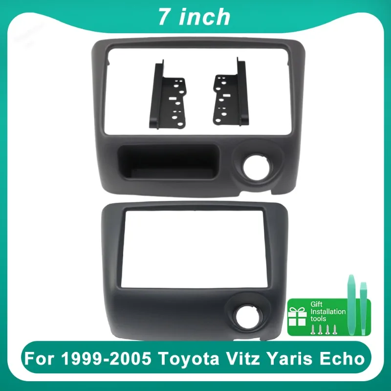 For 7inch For Toyota Vitz / Yaris / Echo 1999-2005 Car Radio Fascia Frame Stereo Dash Kit Panel Trim Replacement Upgrade Kit
For 7inch For Toyota Vitz / Yaris / Echo 1999-2005 Car Radio Fascia Frame Stereo Dash Kit Panel Trim Replacement Upgrade Kit