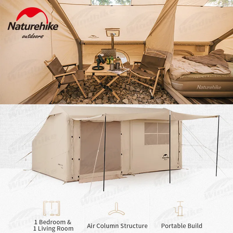 Палатка Naturehike надувная на 2-3 человек, портативная уличная хлопковая хижина, для отдыха на открытом воздухе, для балкона, для путешествий, 12 дюймов
Палатка Naturehike надувная на 2-3 человек, портативная уличная хлопковая хижина, для отдыха на открытом воздухе, для балкона, для путешествий, 12 дюймов