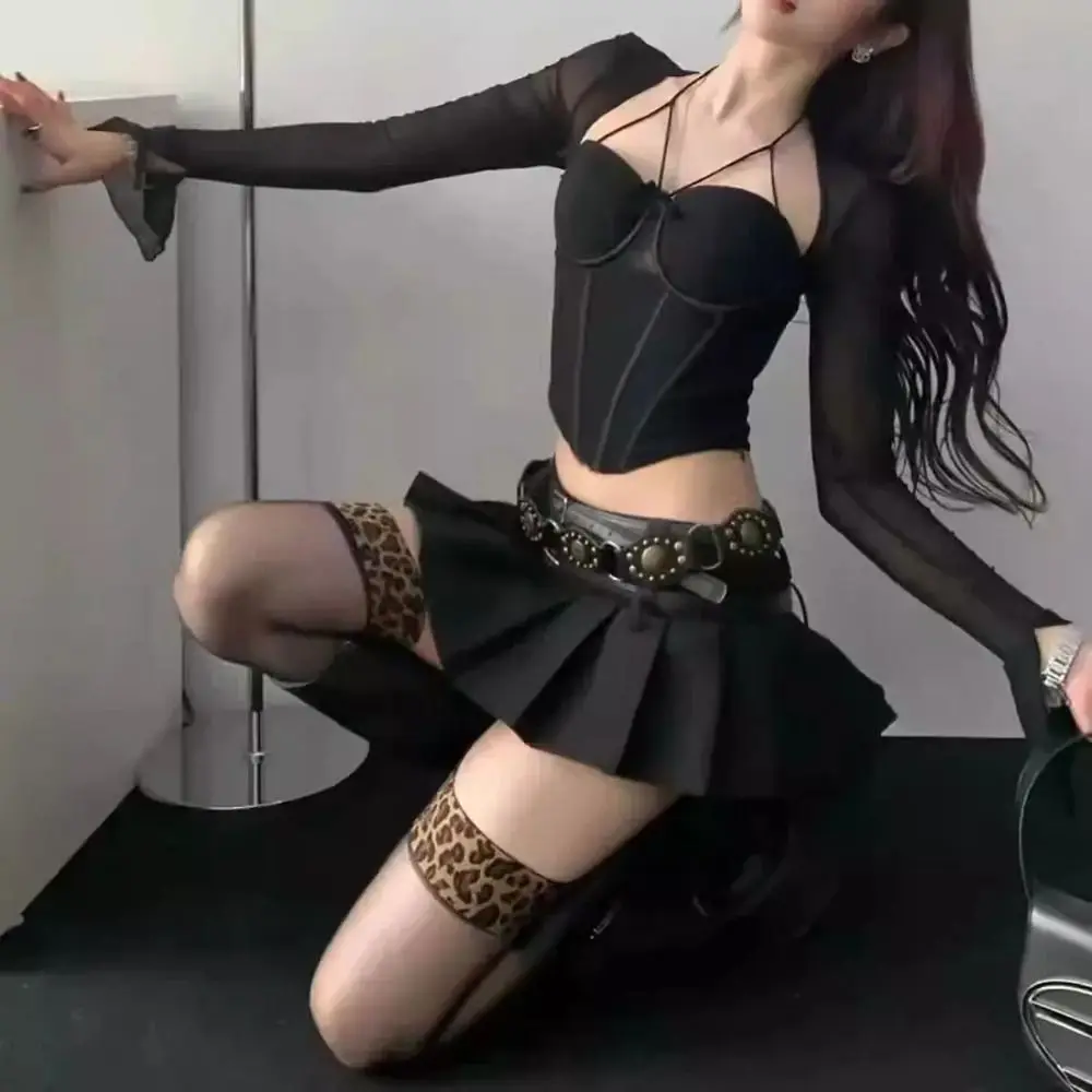 Sexy Leopard Patchwork Leopard Tube Stockings Anti-slip Transparent Shiny Thigh High Socks 20D Over Knee Socks Women's Lingerie
Sexy Leopard Patchwork Leopard Tube Stockings Anti-slip Transparent Shiny Thigh High Socks 20D Over Knee Socks Women's Lingerie
