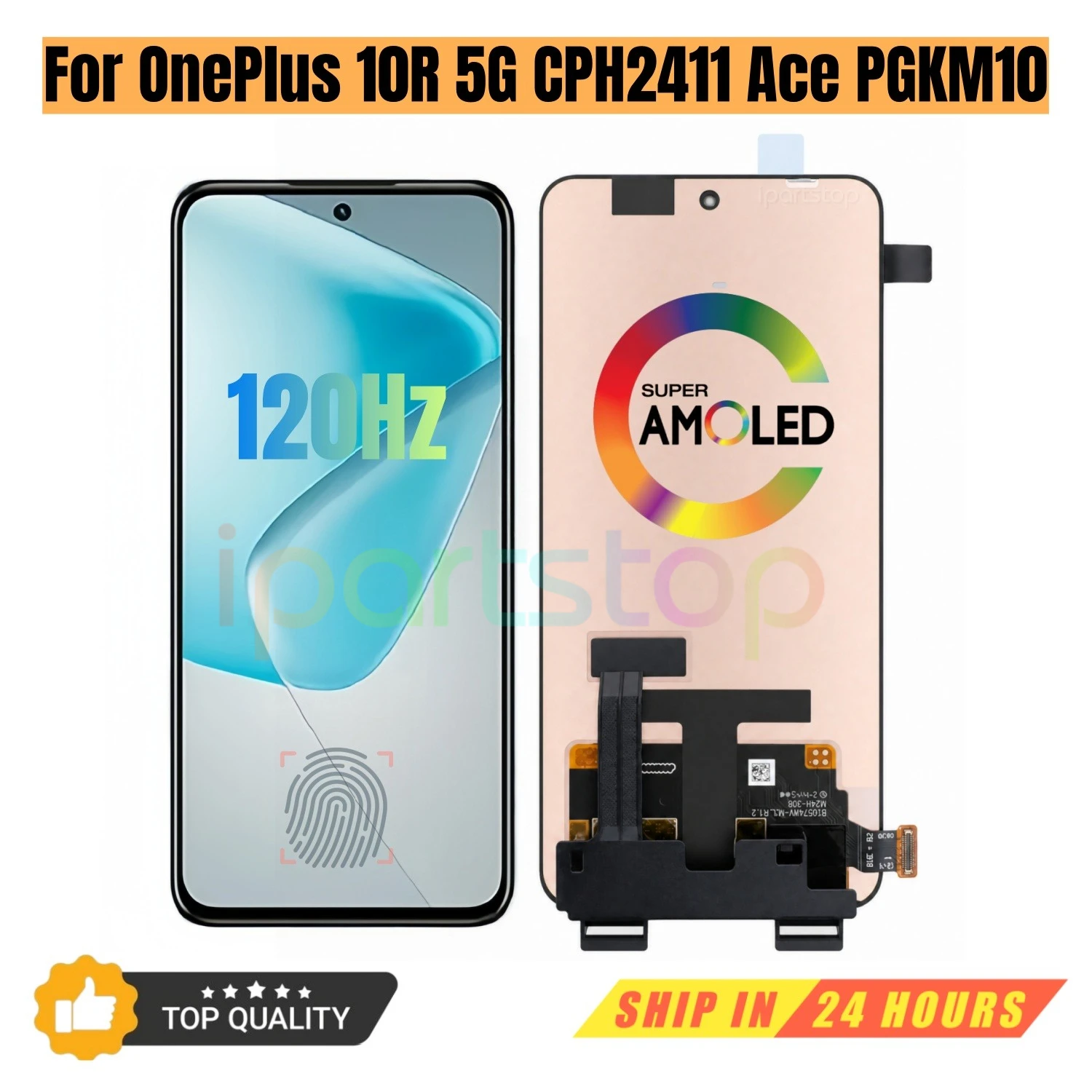 iParts Replacement New Display for OnePlus 10R 5G CPH2411 Ace PGKM10 120Hz AMOLED Touch Screen With Frame Assembly OEM
iParts Replacement New Display for OnePlus 10R 5G CPH2411 Ace PGKM10 120Hz AMOLED Touch Screen With Frame Assembly OEM