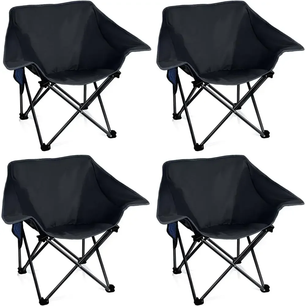 Compact Collapsible Camping Chairs for Outdoor Adventures, Sporting Events, and Parks - 400 lbs Capacity, Black
Compact Collapsible Camping Chairs for Outdoor Adventures, Sporting Events, and Parks - 400 lbs Capacity, Black