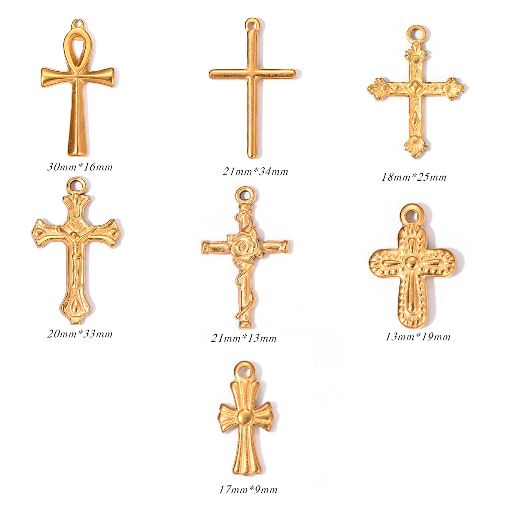 20pcs Stainless Steel Cross Charms Pendant For DIY Necklace Bracelet Earrings Jewelry Crafts Making Handmade Accessories
20pcs Stainless Steel Cross Charms Pendant For DIY Necklace Bracelet Earrings Jewelry Crafts Making Handmade Accessories