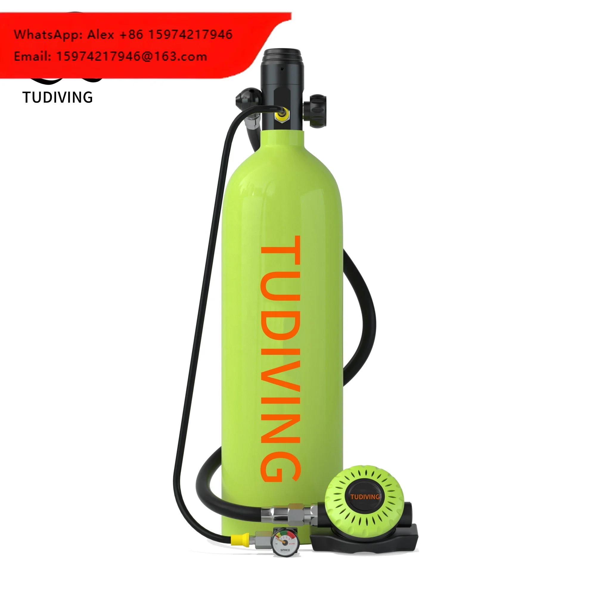 TUDIVING Wholesale OEM 2L 25-30Min ISO Convenient Underwater Aluminum Snorkeling Swimming Air Bottle Set Scuba Diving Equipment
TUDIVING Wholesale OEM 2L 25-30Min ISO Convenient Underwater Aluminum Snorkeling Swimming Air Bottle Set Scuba Diving Equipment
