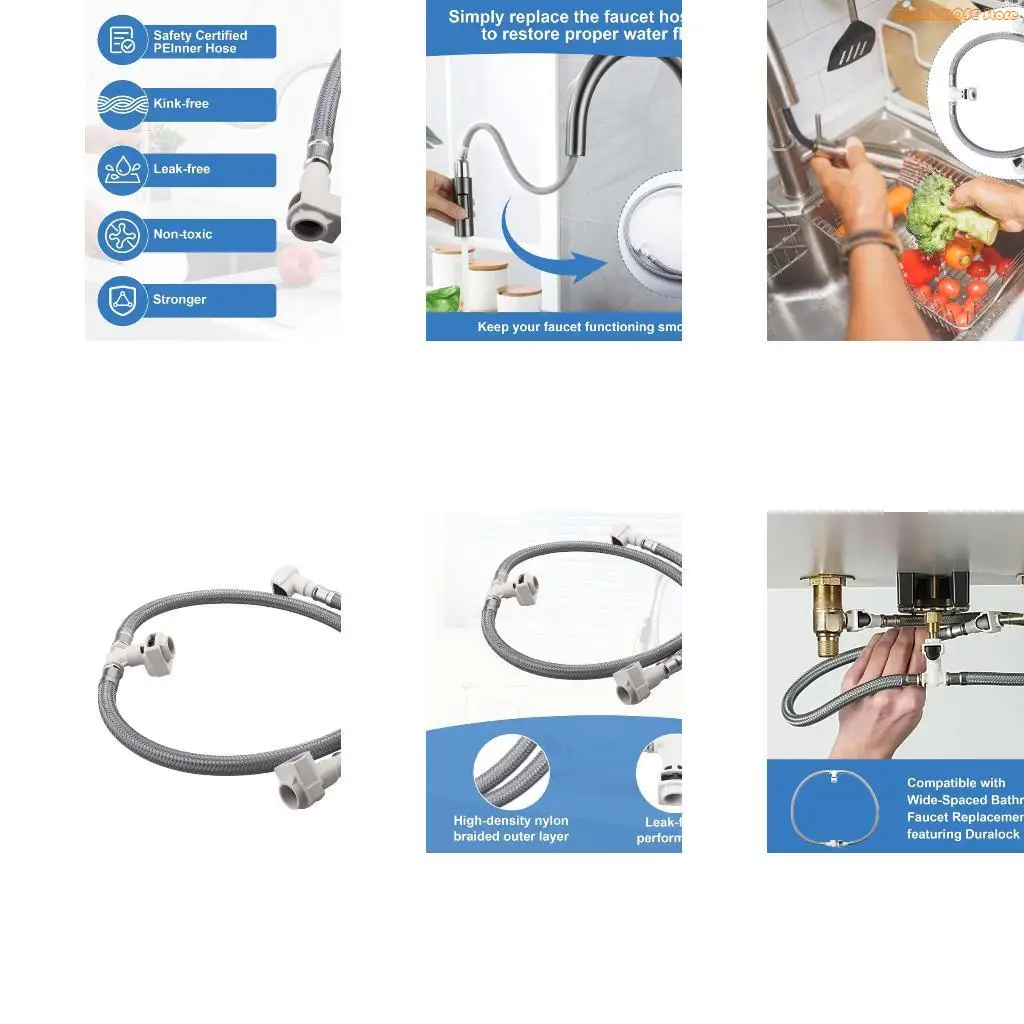 K1AE Faucet Hose Replacement Kits for 114299 Bathroom and Kitchen Sink Faucets
K1AE Faucet Hose Replacement Kits for 114299 Bathroom and Kitchen Sink Faucets
