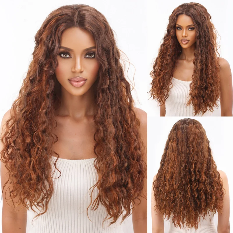 Best-selling in Europe and America, large wavy wig lace blend, natural long curly hair with small curls
Best-selling in Europe and America, large wavy wig lace blend, natural long curly hair with small curls