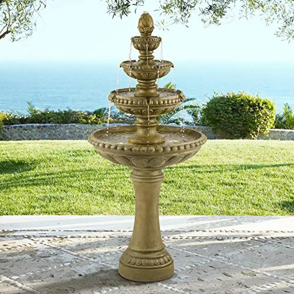 Italian Outdoor Floor Water Fountain 66" High LED Light 4 Tiered Garden Decor Patio Backyard Deck Lawn Porch 6-8 Gallon 71 lbs.
Italian Outdoor Floor Water Fountain 66" High LED Light 4 Tiered Garden Decor Patio Backyard Deck Lawn Porch 6-8 Gallon 71 lbs.