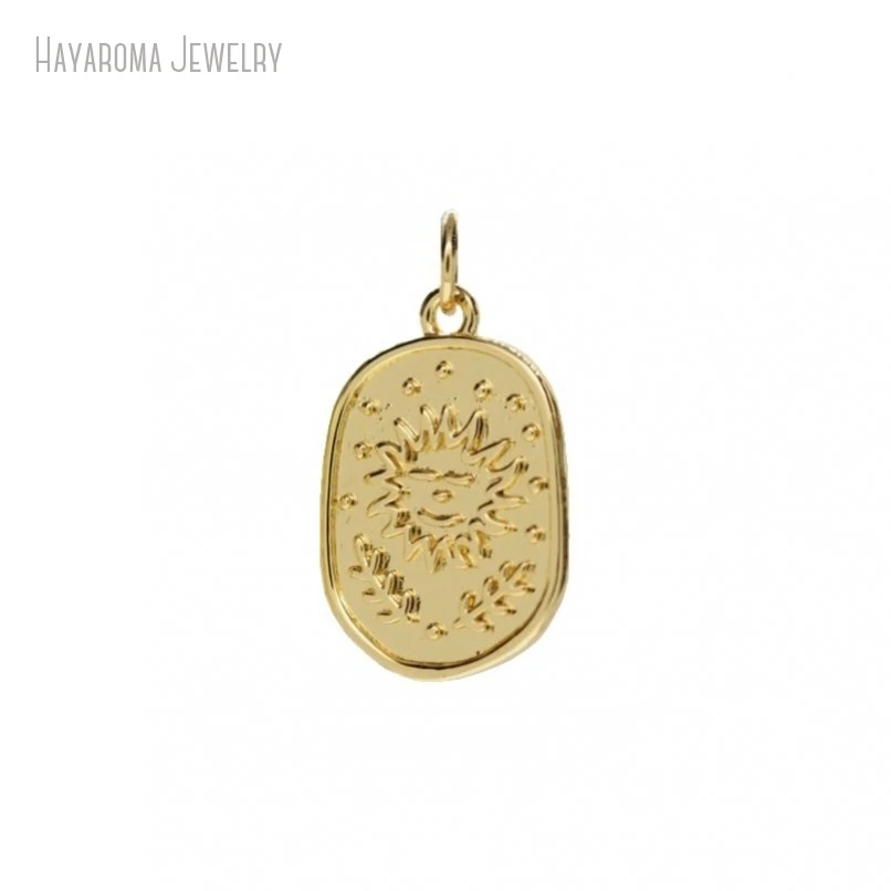 2Pcs Pendant Gold Color Copper Geometric Oval Sun Jewelry Metal Wholesale Charms PM47583
2Pcs Pendant Gold Color Copper Geometric Oval Sun Jewelry Metal Wholesale Charms PM47583