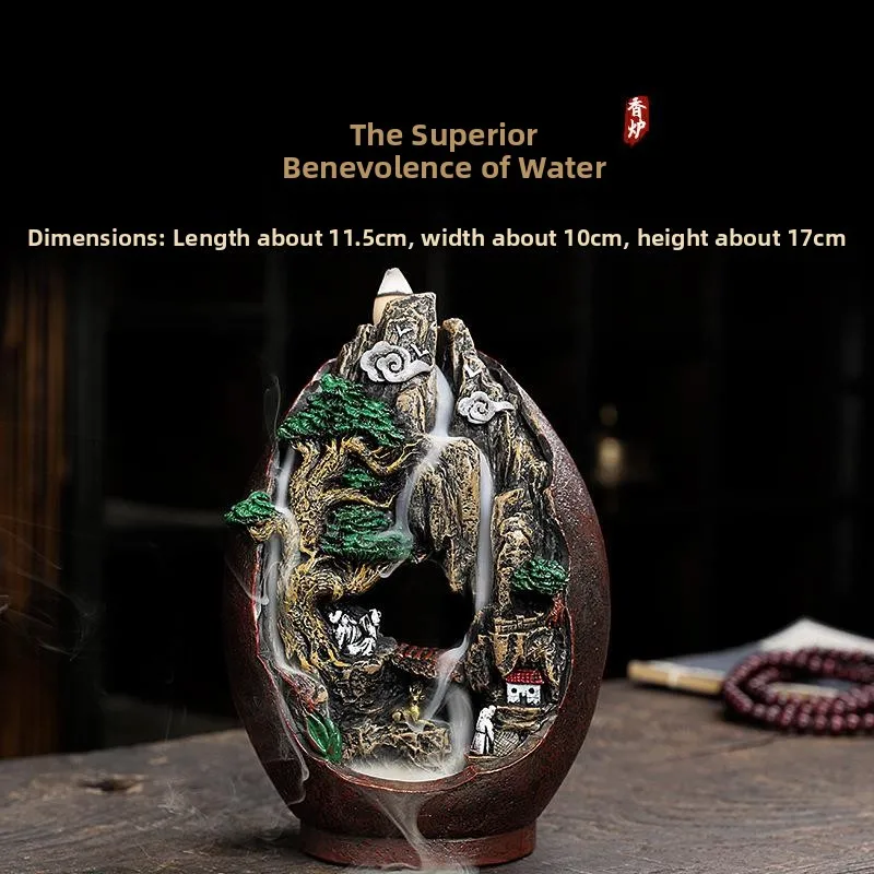 Large Size Zen Scenic Indoor Incense Burner with Running Water Feature Sandalwood Aromatherapy Home Decor Resin Material
Large Size Zen Scenic Indoor Incense Burner with Running Water Feature Sandalwood Aromatherapy Home Decor Resin Material