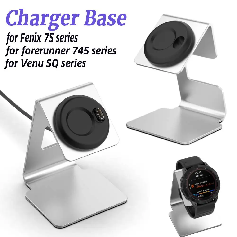 Smartwatch Charger Stand Support Portable Smart Watch Stand Bracket Aluminum Alloy for Garmin Fenix 7S/forerunner 745/Venu SQ
Smartwatch Charger Stand Support Portable Smart Watch Stand Bracket Aluminum Alloy for Garmin Fenix 7S/forerunner 745/Venu SQ