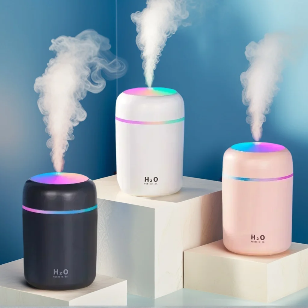 Портативный светодиодный увлажнитель тумана - 300 мл USB-диффузор аромата для автомобиля и дома
Портативный светодиодный увлажнитель тумана - 300 мл USB-диффузор аромата для автомобиля и дома