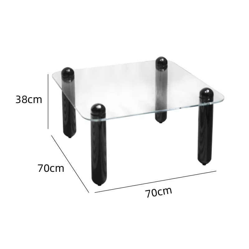 Solid wood legs elephant coffee table ultra-white glass living room small table square small apartment household coffee table
Solid wood legs elephant coffee table ultra-white glass living room small table square small apartment household coffee table