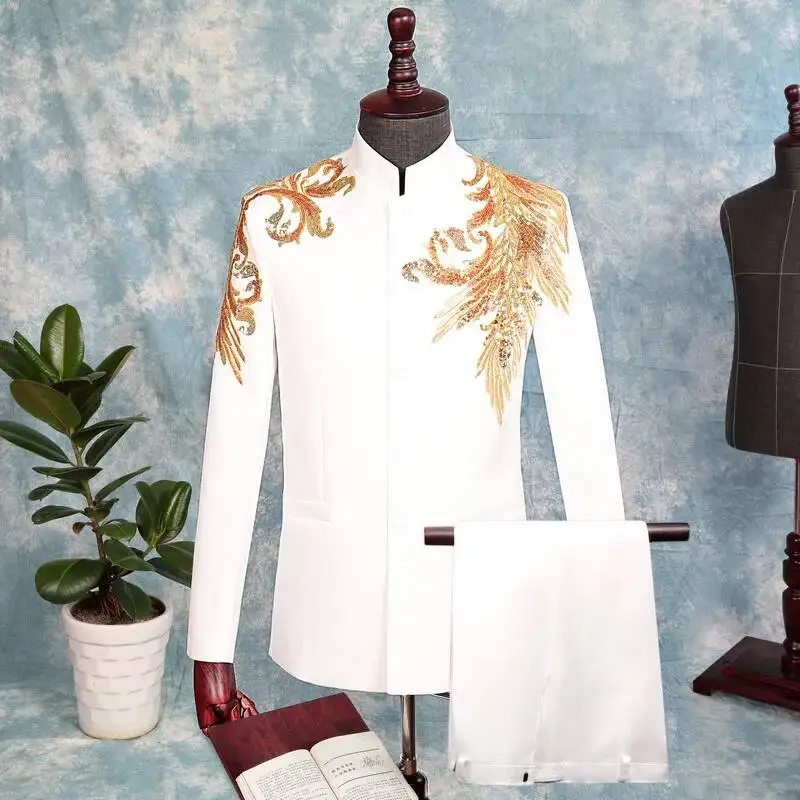 Cosplay Costume Chinese Style Halloween 2023 New Embroidered Chinese Wedding Men's Host Dress Chorus Performance Costume
Cosplay Costume Chinese Style Halloween 2023 New Embroidered Chinese Wedding Men's Host Dress Chorus Performance Costume
