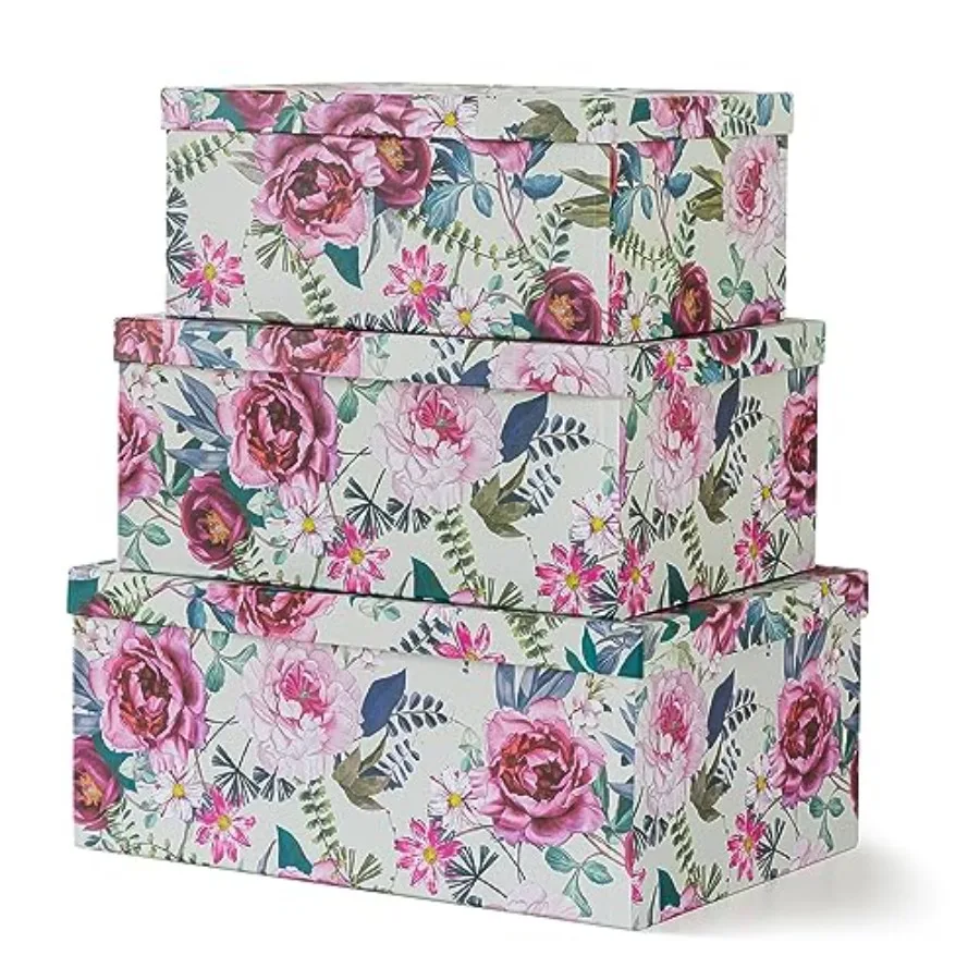 Decorative Cardboard Storage Boxes with Lids for Home Decor and Organization Set of 3 Large Keepsake Boxes for Memories and Gif
Decorative Cardboard Storage Boxes with Lids for Home Decor and Organization Set of 3 Large Keepsake Boxes for Memories and Gif