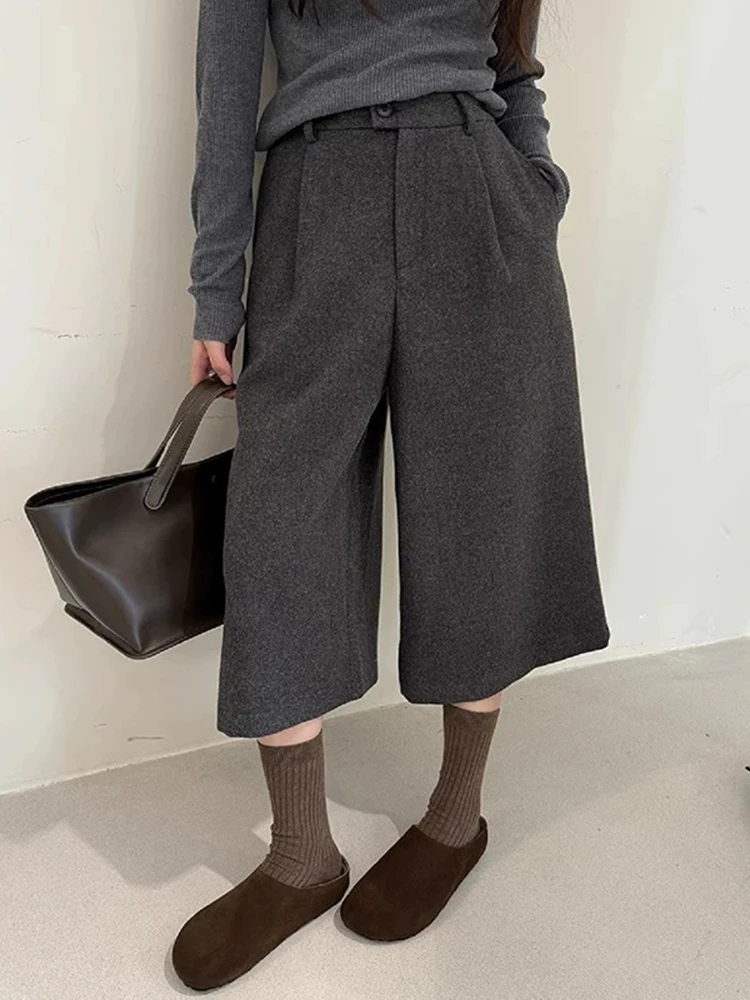 Широкие брюки с высокой талией, женский шерстяной костюм, корейская версия, для офиса, весенние, новые, в стиле «lazy», стройнящие, длиной до щиколотки
Широкие брюки с высокой талией, женский шерстяной костюм, корейская версия, для офиса, весенние, новые, в стиле «lazy», стройнящие, длиной до щиколотки