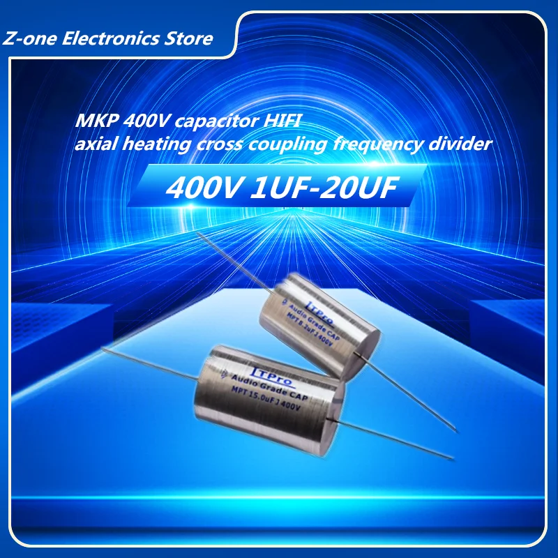 2Pcs MPT 400V MKP 1-20-UF Capacitor HIFI Axial Fever Crossover Coupling Frequency-Divided For Audio Capacitor Audiophile Speaker
2Pcs MPT 400V MKP 1-20-UF Capacitor HIFI Axial Fever Crossover Coupling Frequency-Divided For Audio Capacitor Audiophile Speaker