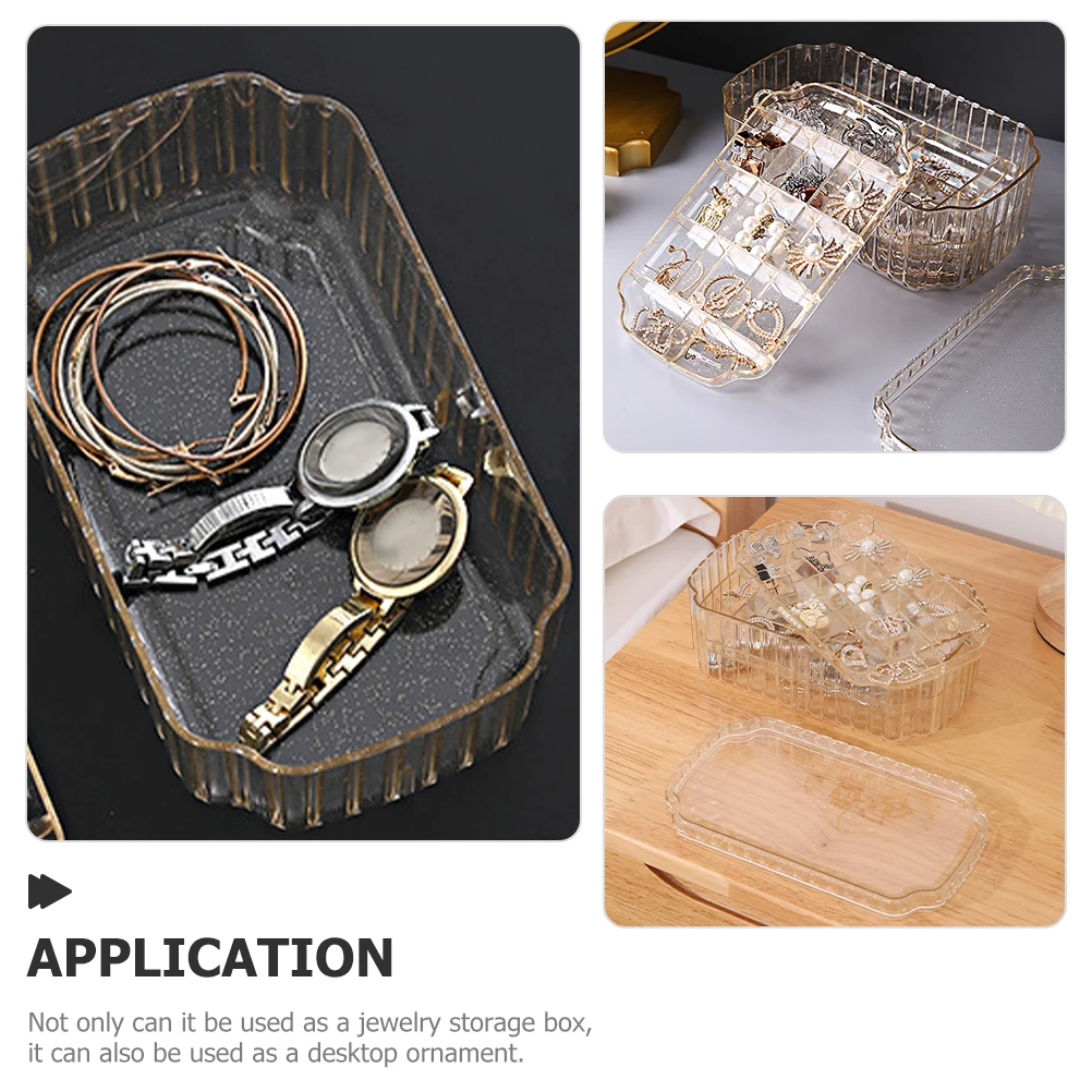 Luxury Transparent Jewelry Box Anti oxidation Earrings Necklace Ring Storage ganizer Desktop Trinket Case Bedroom Container
Luxury Transparent Jewelry Box Anti oxidation Earrings Necklace Ring Storage ganizer Desktop Trinket Case Bedroom Container