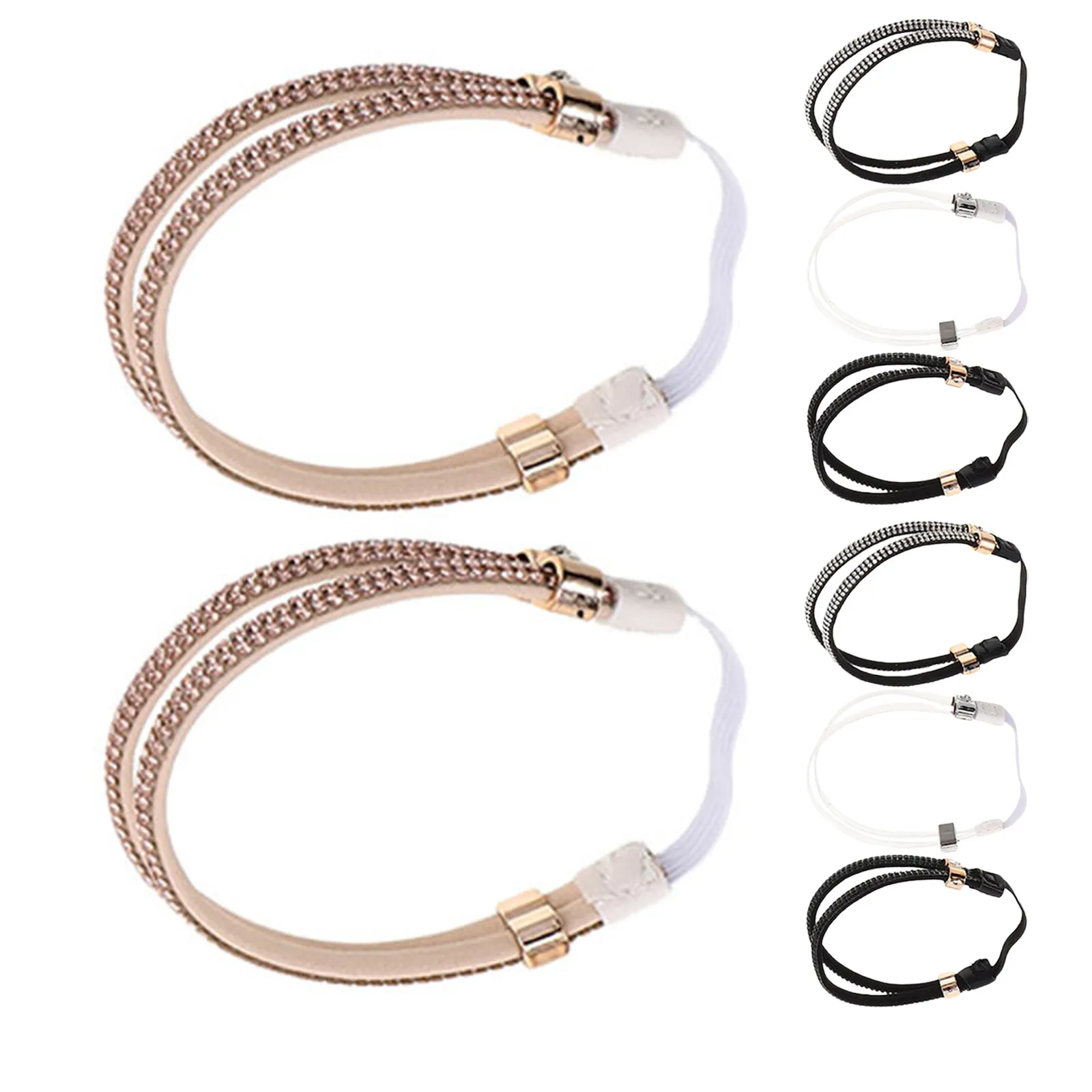 4 Pairs Elastic High Heel Shoe Laces Detachable Adjustable Ankle Straps Rhinestone Replacement Bands for Women Heels Sandals
4 Pairs Elastic High Heel Shoe Laces Detachable Adjustable Ankle Straps Rhinestone Replacement Bands for Women Heels Sandals