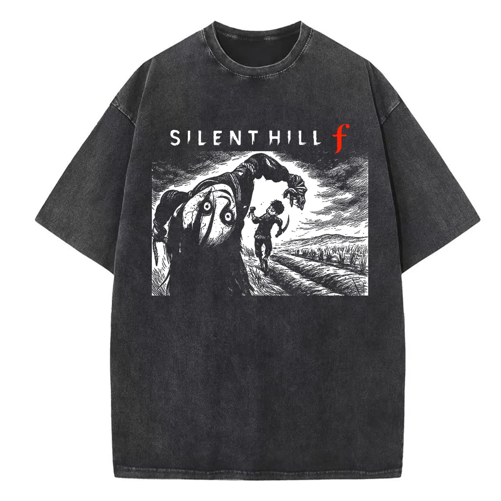 Silent Hill F Print T Shirt O Neck Washed T-Shirt Horror Game Cotton Tee Harajuku T-shirt
Silent Hill F Print T Shirt O Neck Washed T-Shirt Horror Game Cotton Tee Harajuku T-shirt
