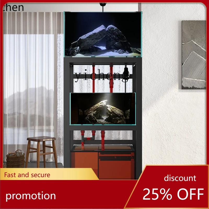 HXL fish tank small, medium and large living room household ultra-white water-free double-layer stream turtle tank glass
HXL fish tank small, medium and large living room household ultra-white water-free double-layer stream turtle tank glass