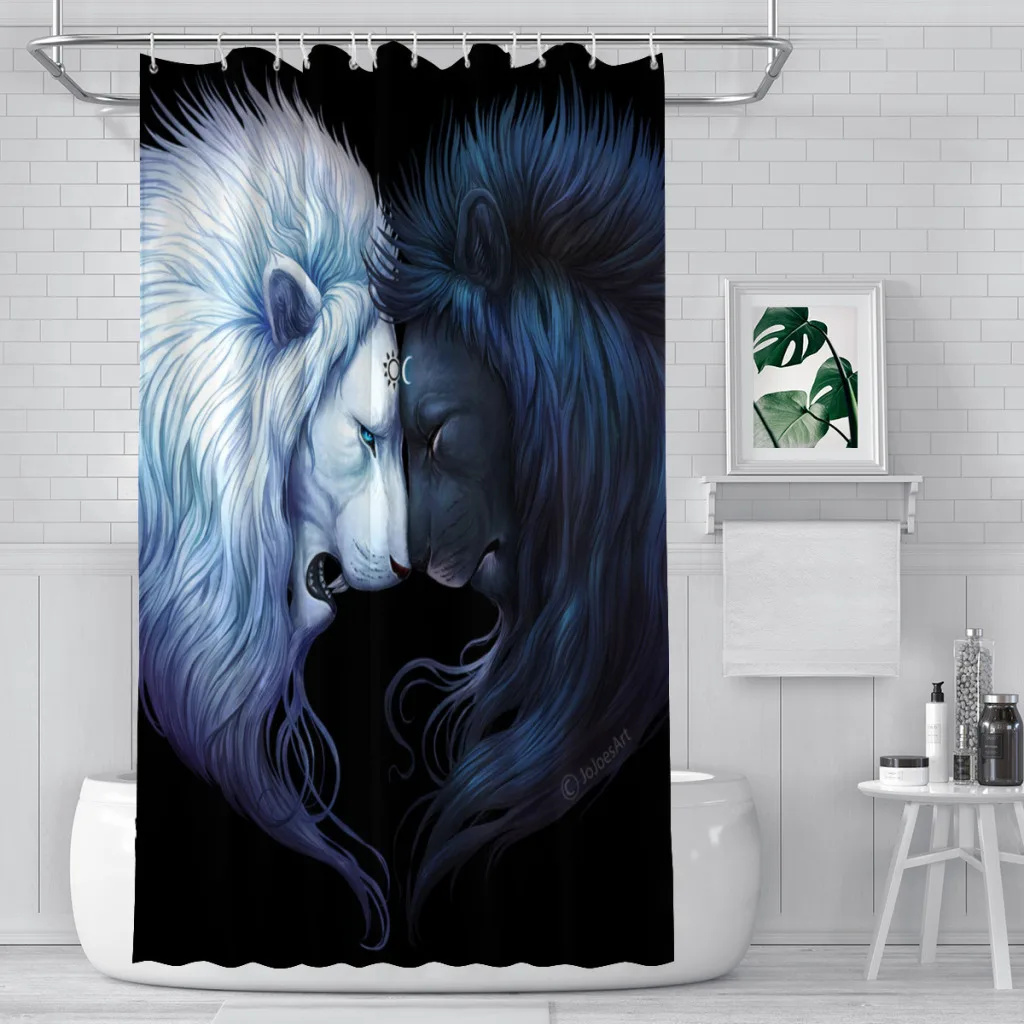 Modern 3D Printing Animal Lion Shower Curtain Landscape Bath Curtain With Hooks for Bathroom waterproof scenery
Modern 3D Printing Animal Lion Shower Curtain Landscape Bath Curtain With Hooks for Bathroom waterproof scenery