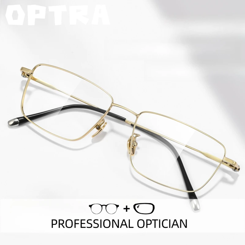 OPTRA Men Anti Blue Ray Myopia Photochromic Glasses Ultralight Reading Glasses High-End Customized Prescription Optical Eyewear
OPTRA Men Anti Blue Ray Myopia Photochromic Glasses Ultralight Reading Glasses High-End Customized Prescription Optical Eyewear