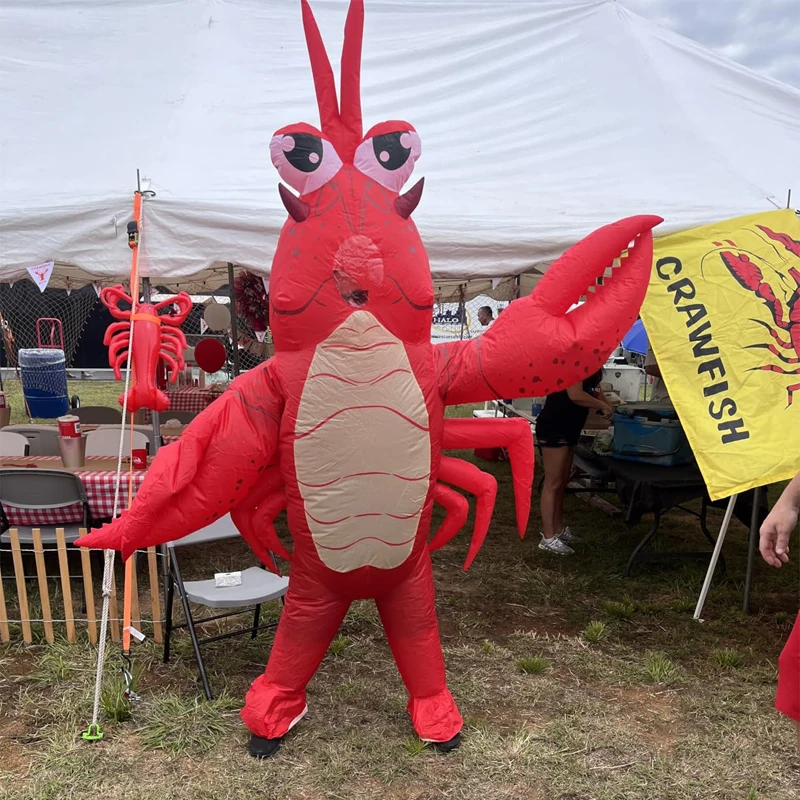Hilarious Inflatable Lobster Costume Adult Red Crayfish Cosplay Outfit Halloween Carnival Party Funny Blow Up Suit
Hilarious Inflatable Lobster Costume Adult Red Crayfish Cosplay Outfit Halloween Carnival Party Funny Blow Up Suit