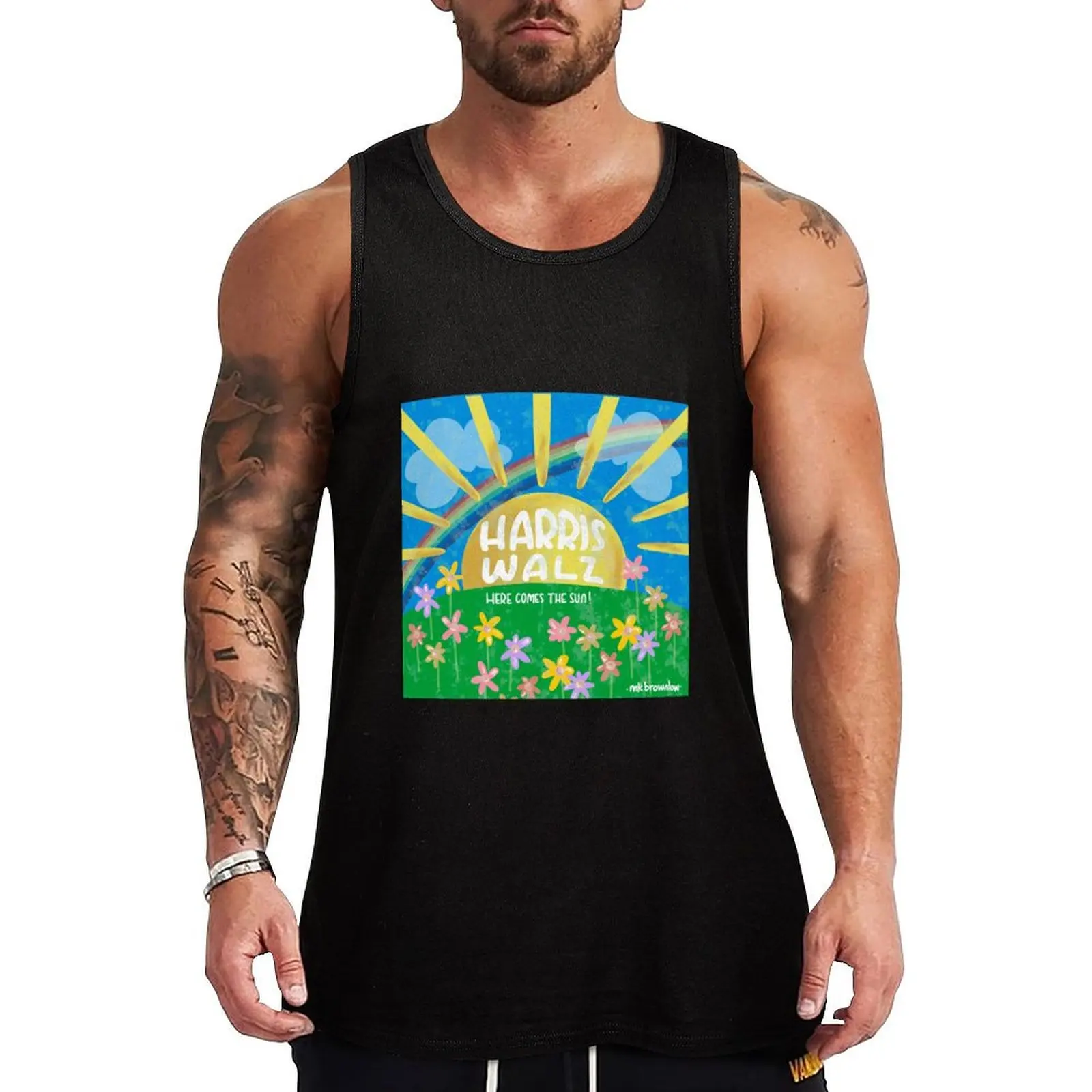 HARRIS WALZ Here Comes The Sun, Election 2024 Tank Top t-shirt Men's Sleeveless T-shirt vest for men
HARRIS WALZ Here Comes The Sun, Election 2024 Tank Top t-shirt Men's Sleeveless T-shirt vest for men