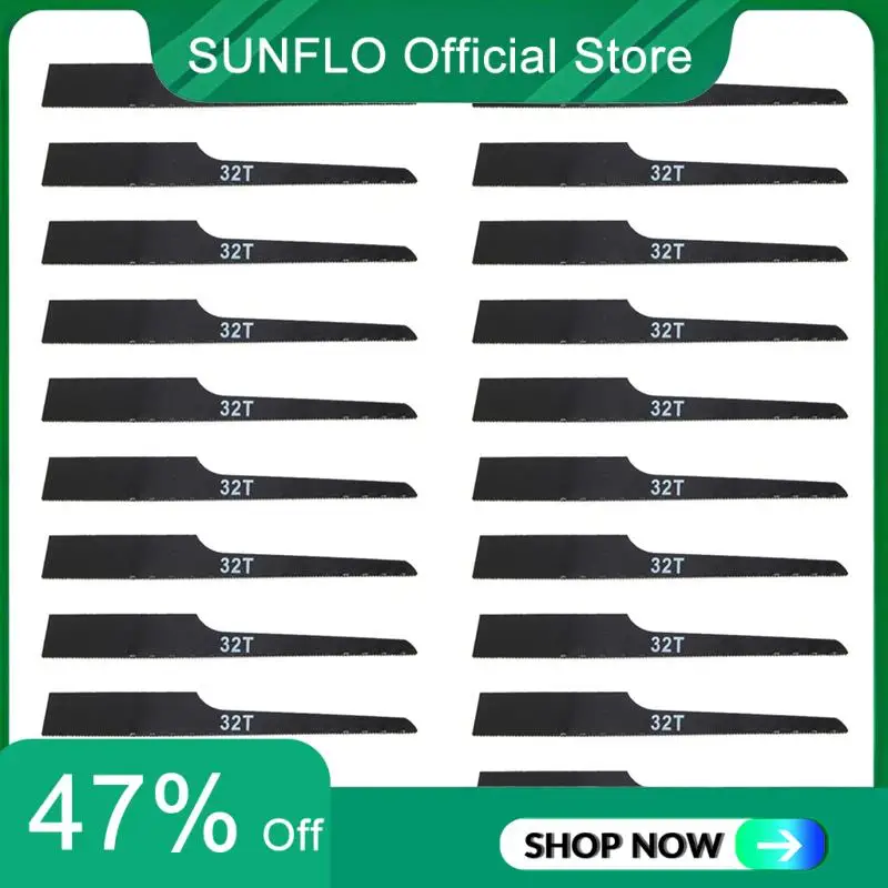 SUNFLO 20Pcs 32T Reciprocating Air Saw Blades Pneumatic Tool For Wood Fiberglass Plastic Metal Saw Blade Wood Saw Blade
SUNFLO 20Pcs 32T Reciprocating Air Saw Blades Pneumatic Tool For Wood Fiberglass Plastic Metal Saw Blade Wood Saw Blade