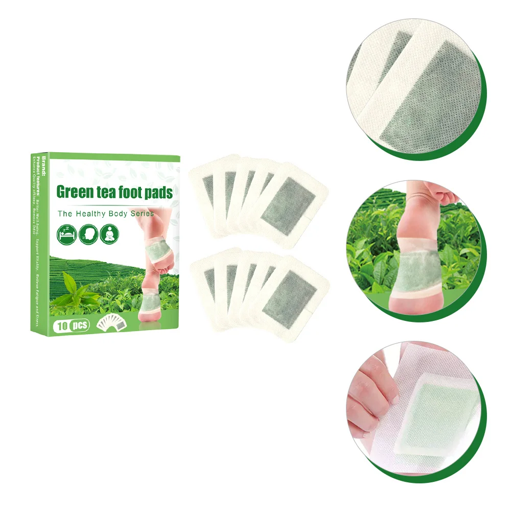 10Pcs Sleep Foot Patch Natural Green Tea Infused Detox Pads for Relaxation Portable Night Adhesive Sticker
10Pcs Sleep Foot Patch Natural Green Tea Infused Detox Pads for Relaxation Portable Night Adhesive Sticker