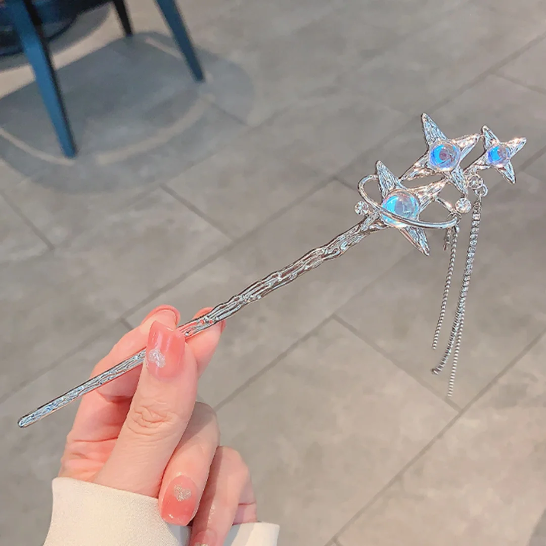 Star Hairpin for Women, High-End Chinese-Style Niche Hair Fork, Internet Celebrity Style Hairpin, Minimalist Hair Accessory
Star Hairpin for Women, High-End Chinese-Style Niche Hair Fork, Internet Celebrity Style Hairpin, Minimalist Hair Accessory
