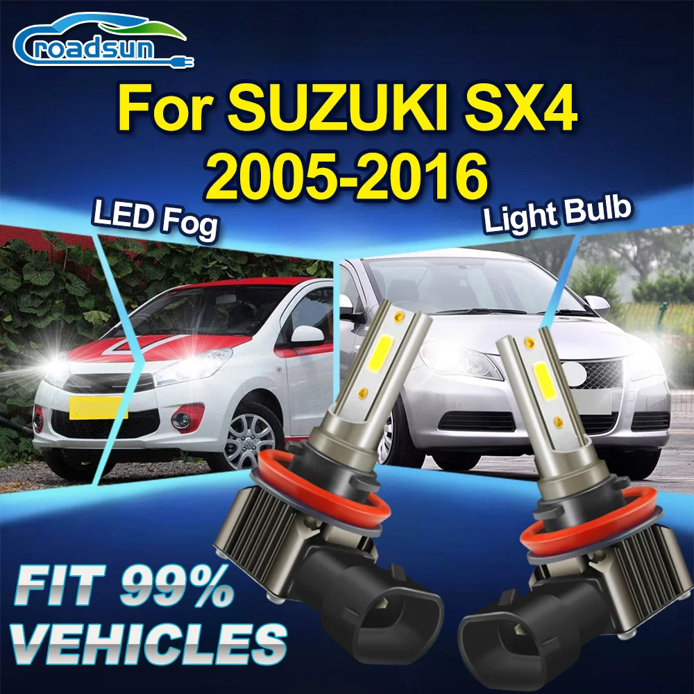 ROADSUN 2X Canbus Car LED Fog Light Bulbs Super Bright Fog Lamp Ampoules For SUZUKI SX4 2005 2006 2007 2008 2009 2010 2011-2016
ROADSUN 2X Canbus Car LED Fog Light Bulbs Super Bright Fog Lamp Ampoules For SUZUKI SX4 2005 2006 2007 2008 2009 2010 2011-2016
