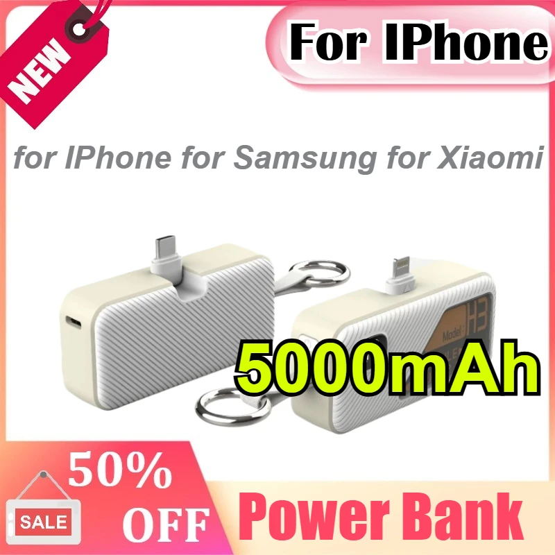 5000mAh Mini Keychain Digital Display Power Bank for IPhone for Samsung for Xiaomi Fast Charging External Battery
5000mAh Mini Keychain Digital Display Power Bank for IPhone for Samsung for Xiaomi Fast Charging External Battery