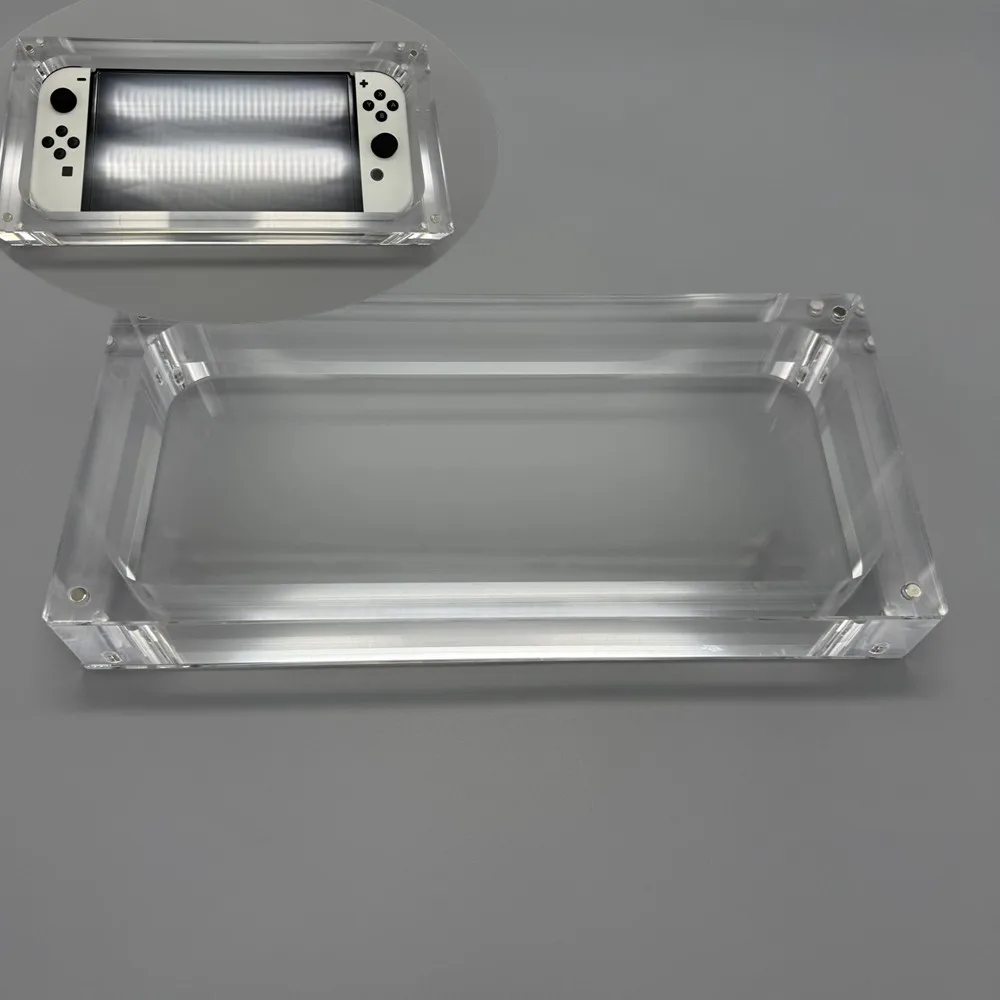 High transparency acrylic magnetic cover console storage box for Nintendo Switch OLED
High transparency acrylic magnetic cover console storage box for Nintendo Switch OLED