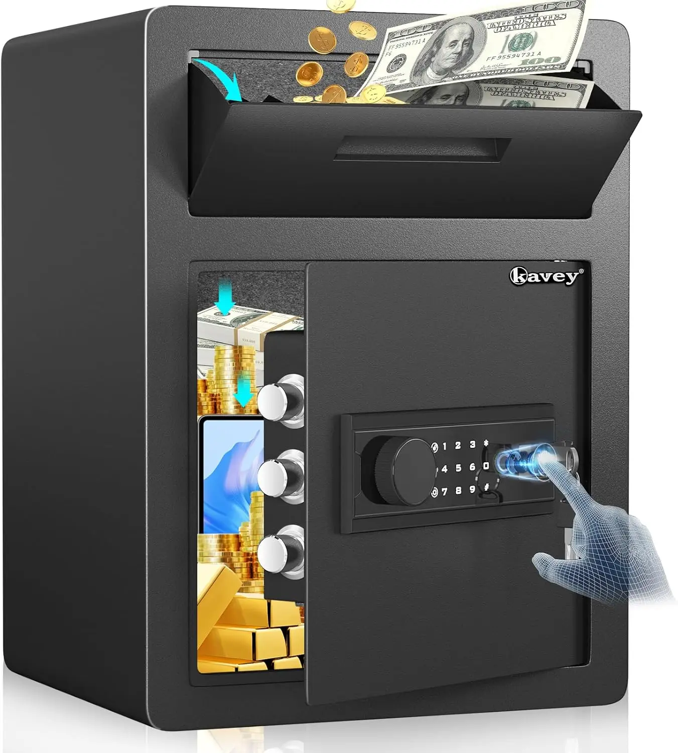 Биометрический сейф 2.0 Cub, большой домашний сейф с гнездом для падения, клавиатура с сенсорными экранами с подсветкой и функцией отключения звука, тяжелый D
Биометрический сейф 2.0 Cub, большой домашний сейф с гнездом для падения, клавиатура с сенсорными экранами с подсветкой и функцией отключения звука, тяжелый D