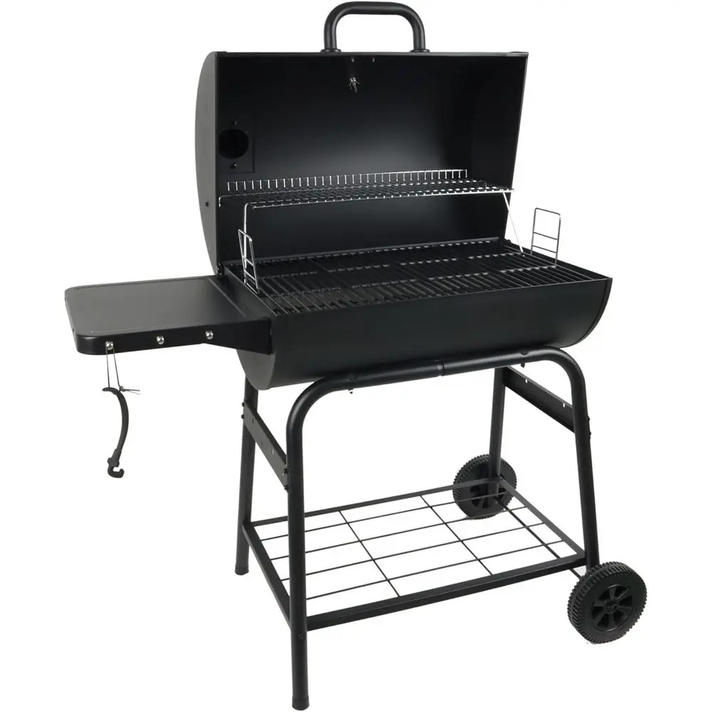 30 Inch Charcoal Grill with Adjustable Grate, Large Cooking Space, Built-In Temp Gauge, Durable Cast Iron Grates
30 Inch Charcoal Grill with Adjustable Grate, Large Cooking Space, Built-In Temp Gauge, Durable Cast Iron Grates