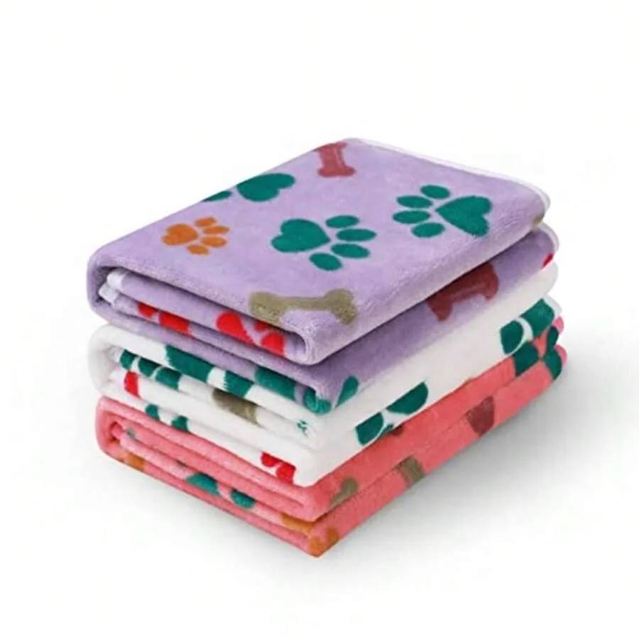 【New Arrival】Soft Flannel Pet Blanket with Paw & Bone Prints, Cozy Fleece Throw for Dogs & Cats, Assorted Colors
【New Arrival】Soft Flannel Pet Blanket with Paw & Bone Prints, Cozy Fleece Throw for Dogs & Cats, Assorted Colors