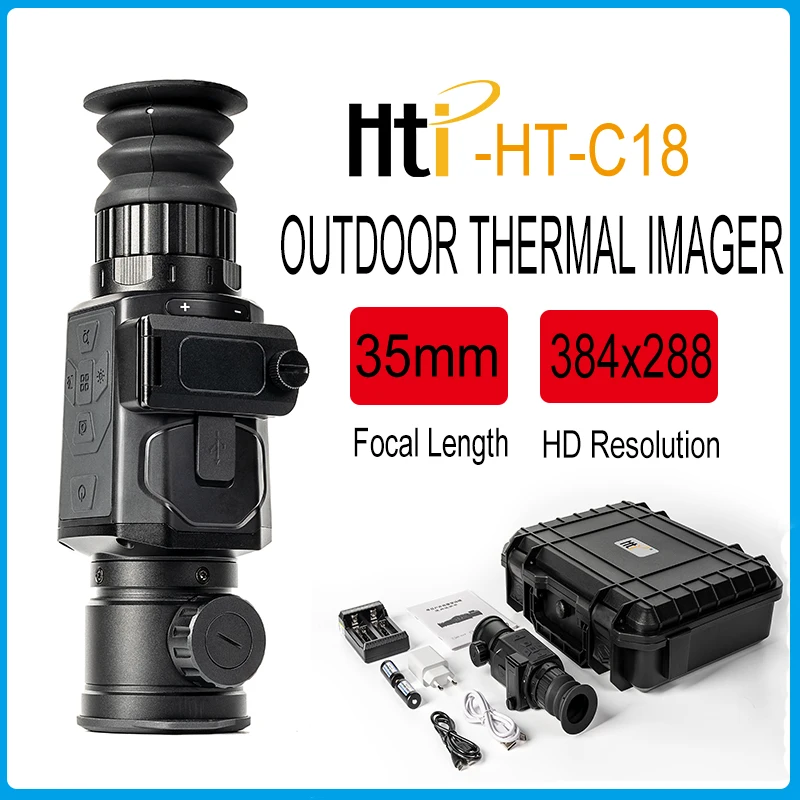 Наружный тепловизор Hti для охоты, Женский монокулярный тепловизор с HD разрешением 384x288, инфракрасное ночное видение, телескоп
Наружный тепловизор Hti для охоты, Женский монокулярный тепловизор с HD разрешением 384x288, инфракрасное ночное видение, телескоп