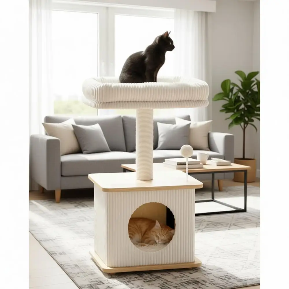 Современный кошачий дерево-трансформер для домашних кошек, в скандинавском стиле лофт, с сизалевыми стойками для когтетрещения, мягкими мягкими лежанками и уютными домиками, напольный
Современный кошачий дерево-трансформер для домашних кошек, в скандинавском стиле лофт, с сизалевыми стойками для когтетрещения, мягкими мягкими лежанками и уютными домиками, напольный