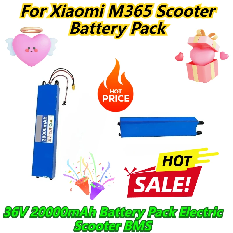 For Xiaomi M365 Scooter Battery Pack 36V 20000mAh Battery Pack Electric Scooter BMS
For Xiaomi M365 Scooter Battery Pack 36V 20000mAh Battery Pack Electric Scooter BMS