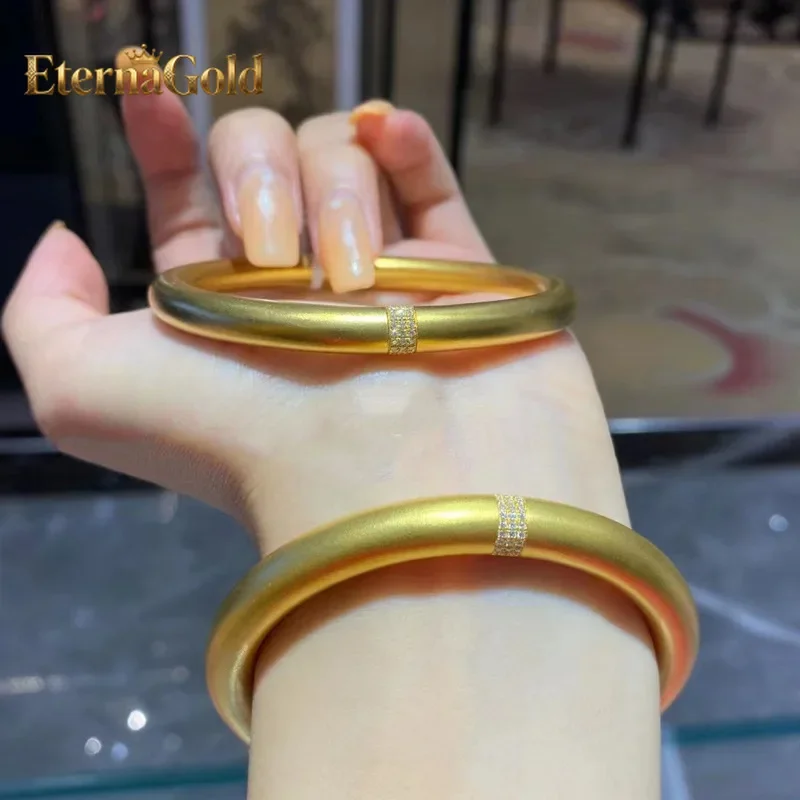 EternaGold Luxury 24K 9999 Pure Gold real gold Women's Point Drill Ancient Frosted Rich Round Bracelet Solid Bracelet
EternaGold Luxury 24K 9999 Pure Gold real gold Women's Point Drill Ancient Frosted Rich Round Bracelet Solid Bracelet