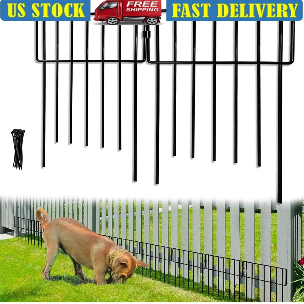 10 Pack Metal Animal Barrier No Dig Fence Easy Install Garden Border Protection Against Dogs Rabbits Strong Rustproof Design
10 Pack Metal Animal Barrier No Dig Fence Easy Install Garden Border Protection Against Dogs Rabbits Strong Rustproof Design